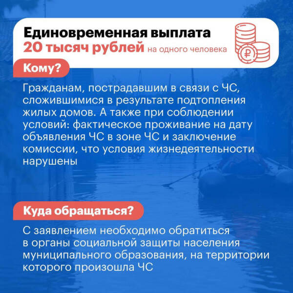 Челябинцам рассказали о размере выплат ущерба при наводнении. Скрин